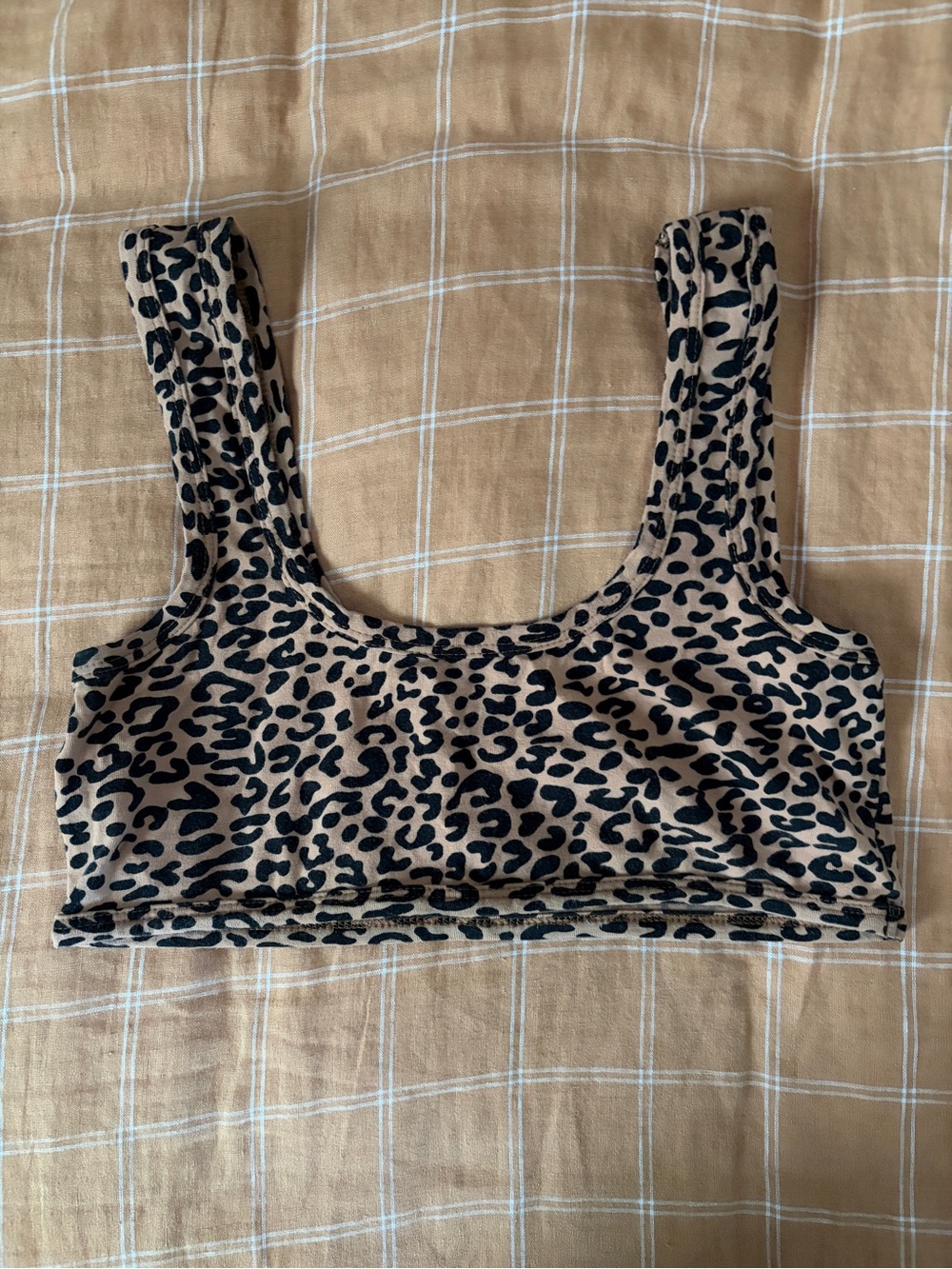 ARQ Leopard Print Wide Strap Bra